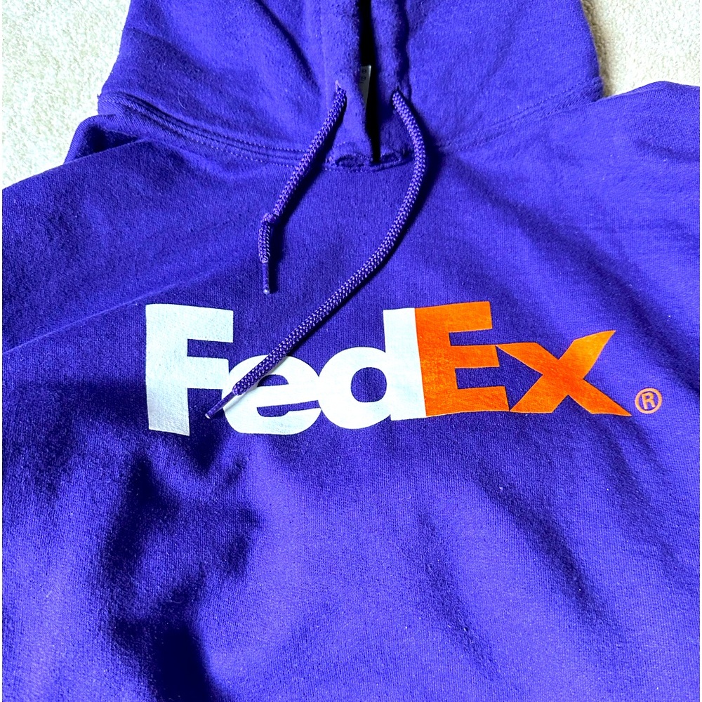 Men’s FedEx Express Hoodie XXL Purple